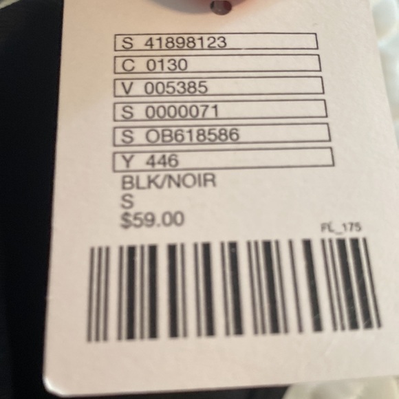 Silence and noise bodycon black two piece cut out dress with ring in middle - Picture 4 of 5